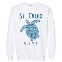 JCombs: St. Croix, USVI, Sea Turtle, Beach Garment-Dyed Sweatshirt