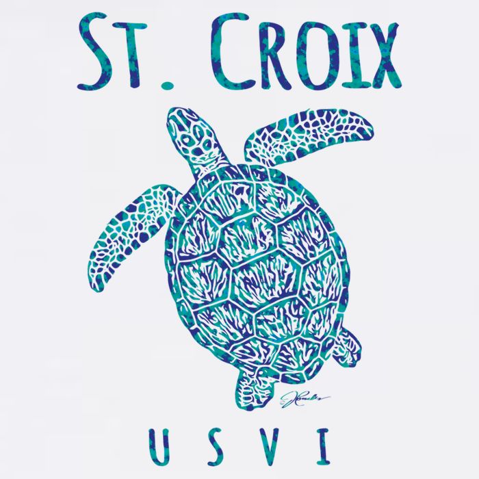 JCombs: St. Croix, USVI, Sea Turtle, Beach Performance Shirt
