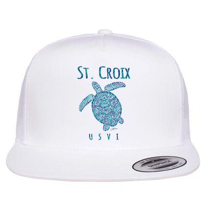 JCombs: St. Croix, USVI, Sea Turtle, Beach Flatbill Hat