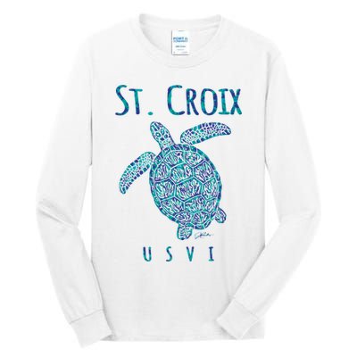 JCombs: St. Croix, USVI, Sea Turtle, Beach Tall Long Sleeve T-Shirt