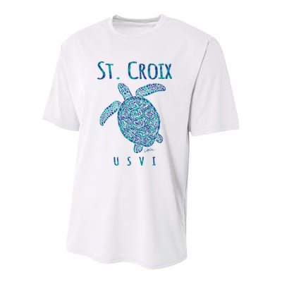 JCombs: St. Croix, USVI, Sea Turtle, Beach Youth Performance Sprint T-Shirt
