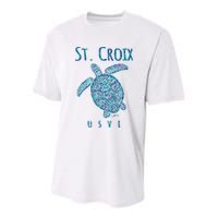 JCombs: St. Croix, USVI, Sea Turtle, Beach Youth Performance Sprint T-Shirt