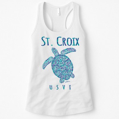 JCombs: St. Croix, USVI, Sea Turtle, Beach Womens Tank Top