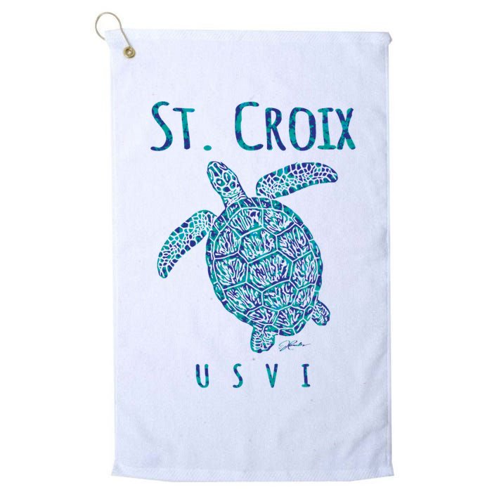 JCombs: St. Croix, USVI, Sea Turtle, Beach Golf Towel