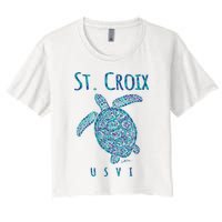 JCombs: St. Croix, USVI, Sea Turtle, Beach Crop Top
