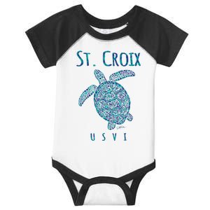 JCombs: St. Croix, USVI, Sea Turtle, Beach Infant Baby Jersey Bodysuit