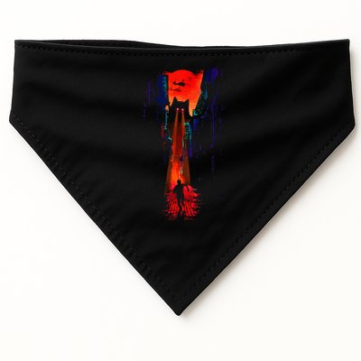 Japanese Sunset Catzilla USA-Made Doggie Bandana