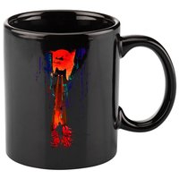 Japanese Sunset Catzilla 11oz C Handle Ceramic Mug