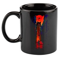 Japanese Sunset Catzilla 11oz C Handle Ceramic Mug