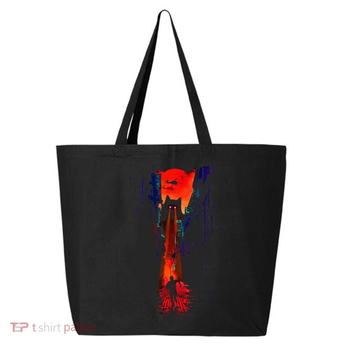 Japanese Sunset Catzilla 25L Jumbo Tote