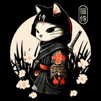 Japanese Samurai Cat Tattoo Kawaii Ninja Cat Sweatshirt