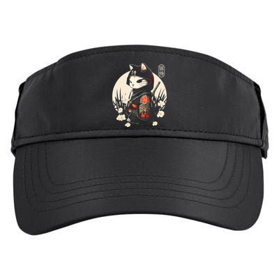 Japanese Samurai Cat Tattoo Kawaii Ninja Cat Adult Drive Performance Visor