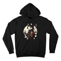 Japanese Samurai Cat Tattoo Kawaii Ninja Cat Tall Hoodie