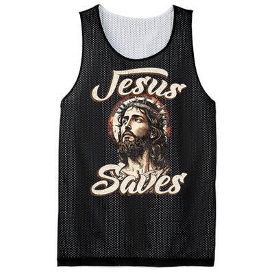 Jesus Saves Christian faith Religious God Believer Mesh Reversible Basketball Jersey Tank