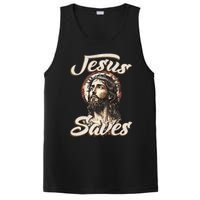 Jesus Saves Christian faith Religious God Believer PosiCharge Competitor Tank