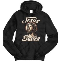 Jesus Saves Christian faith Religious God Believer Tie Dye Hoodie