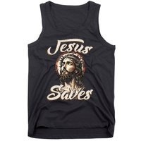 Jesus Saves Christian faith Religious God Believer Tank Top