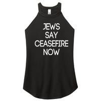 Jews Say Cease Fire Now Women's Perfect Tri Rocker Tank