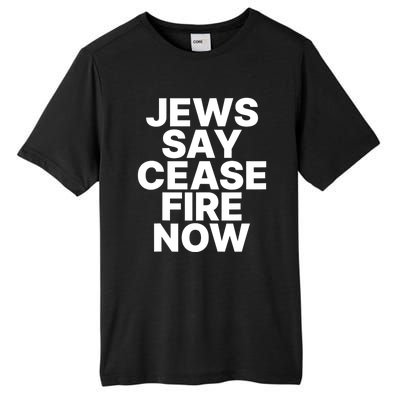 Jews Say Cease Fire Now Tall Fusion ChromaSoft Performance T-Shirt