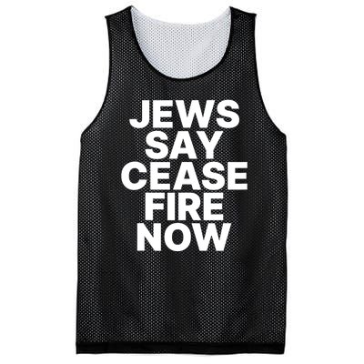 Jews Say Cease Fire Now Mesh Reversible Basketball Jersey Tank