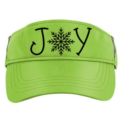 Joy Snowflake Christmas Adult Drive Performance Visor