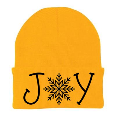 Joy Snowflake Christmas Knit Cap Winter Beanie