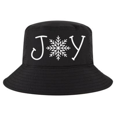 Joy Snowflake Christmas Cool Comfort Performance Bucket Hat