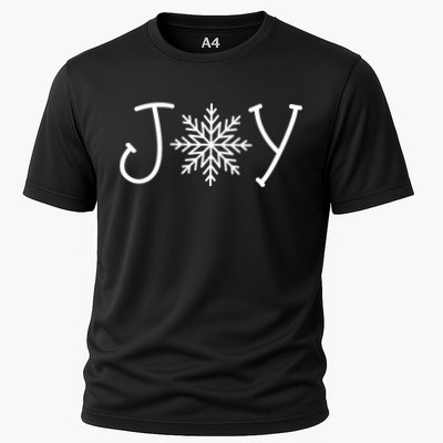 Joy Snowflake Christmas Cooling Performance Crew T-Shirt