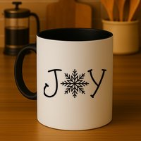 Joy Snowflake Christmas Mug