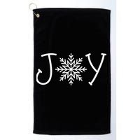 Joy Snowflake Christmas Golf Towel