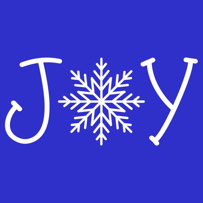 Joy Snowflake Christmas Bag