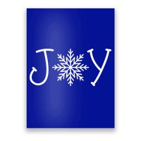 Joy Snowflake Christmas Poster