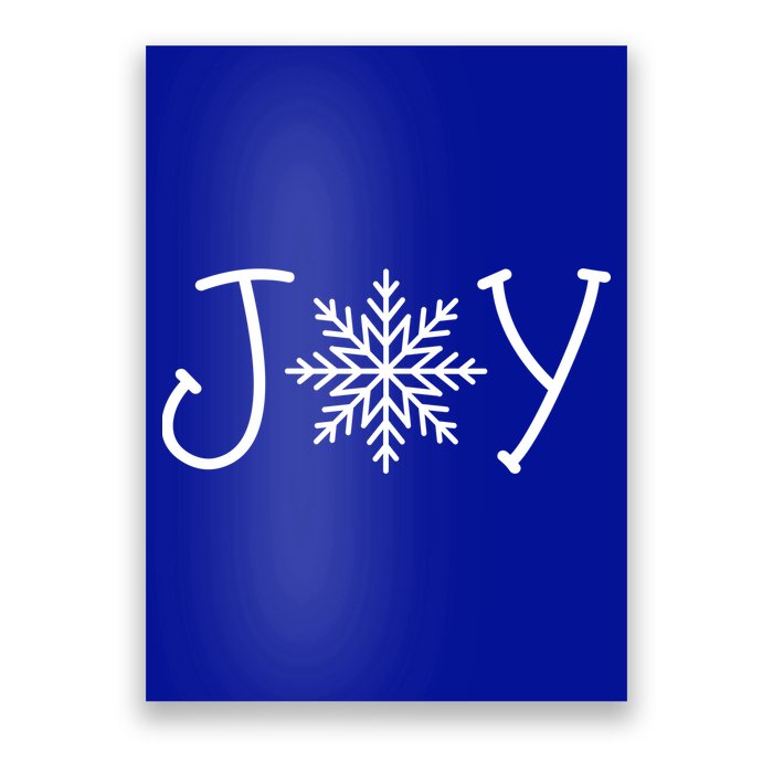 Joy Snowflake Christmas Poster