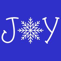 Joy Snowflake Christmas Poster