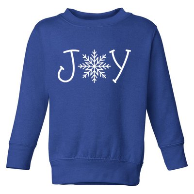 Joy Snowflake Christmas Toddler Sweatshirt