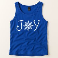 Joy Snowflake Christmas Tank Top