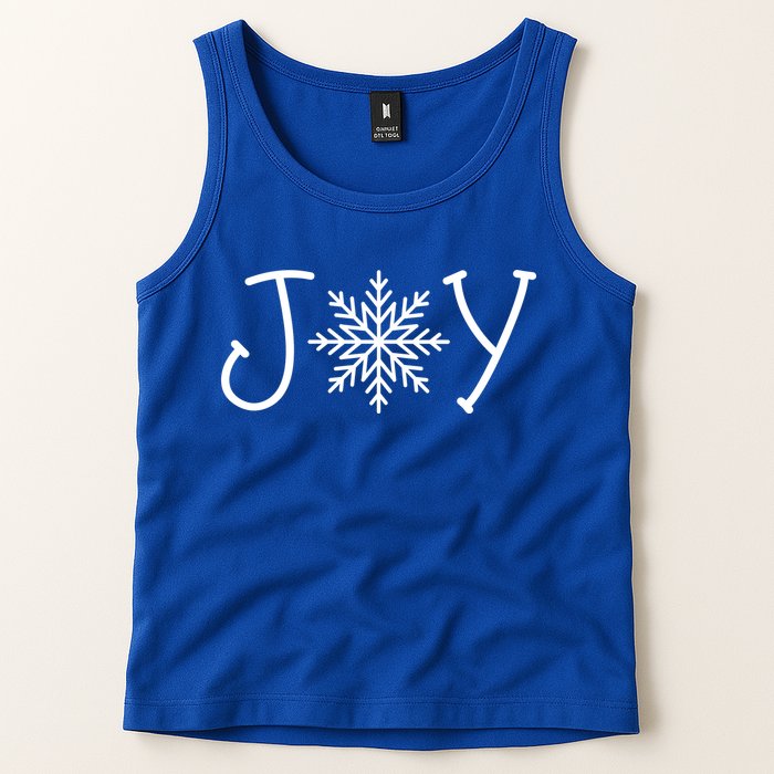 Joy Snowflake Christmas Tank Top
