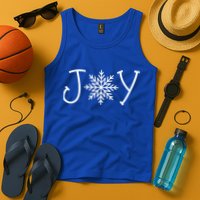Joy Snowflake Christmas Tank Top