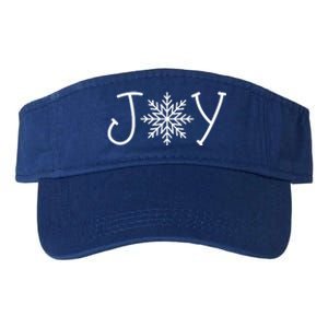 Joy Snowflake Christmas Valucap Bio-Washed Visor