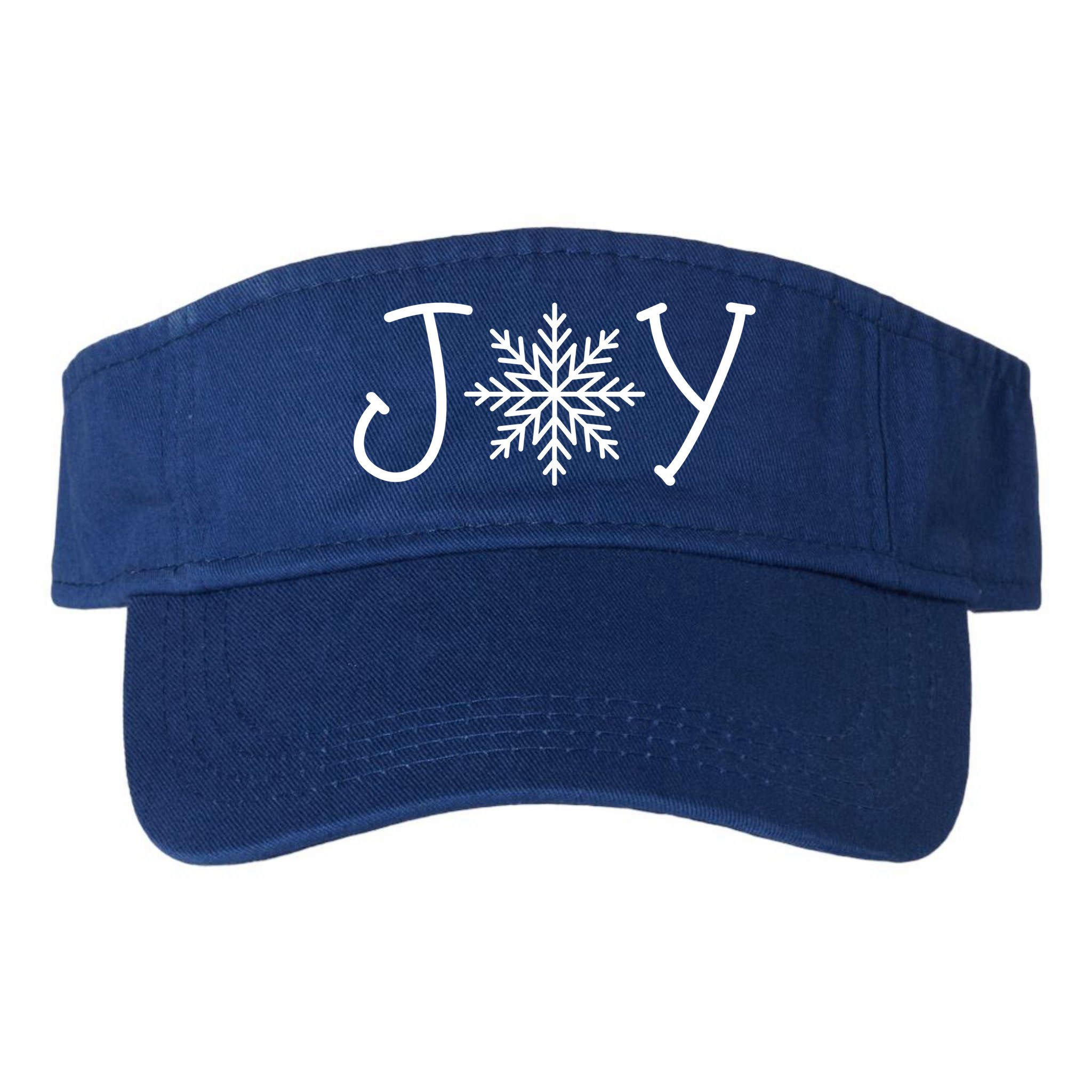 Joy Snowflake Christmas Visor