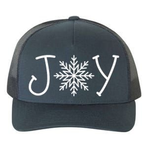 Joy Snowflake Christmas Yupoong Adult 5-Panel Trucker Hat