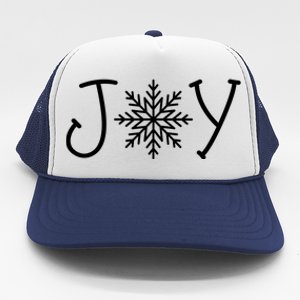 Joy Snowflake Christmas Trucker Hat