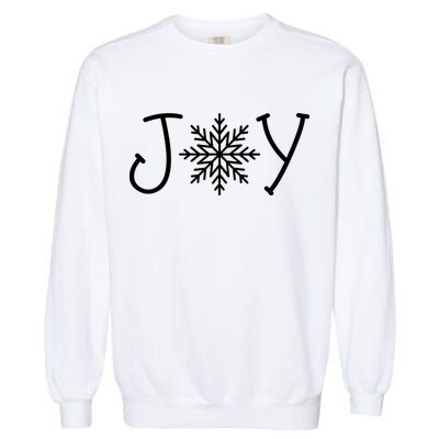 Joy Snowflake Christmas Garment-Dyed Sweatshirt
