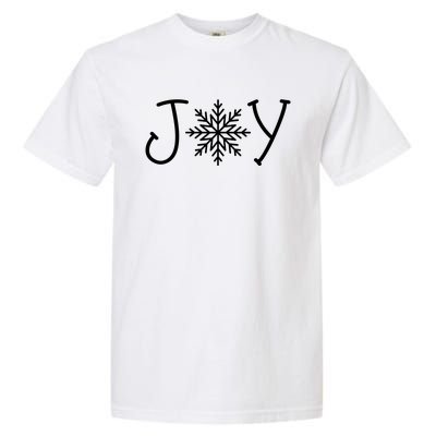 Joy Snowflake Christmas Garment-Dyed Heavyweight T-Shirt