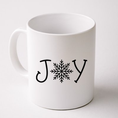 Joy Snowflake Christmas Coffee Mug