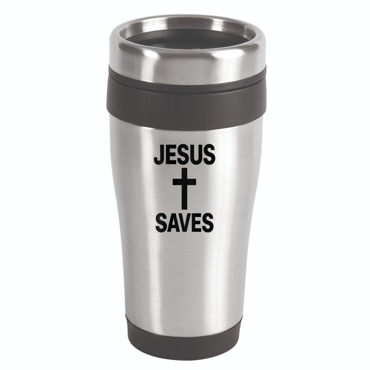 Jesus Saves Christian - Front And Back Design  16oz Travel Tumbler