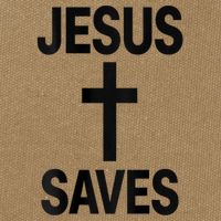 Jesus Saves Christian - Front And Back Design  Cotton Canvas Backpack