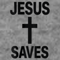 Jesus Saves Christian - Front And Back Design  7-Panel Snapback Hat
