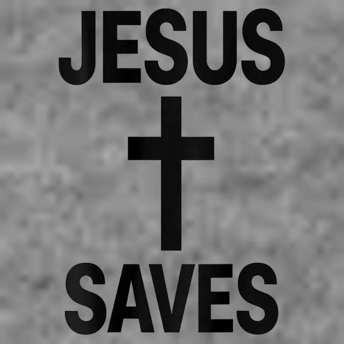 Jesus Saves Christian - Front And Back Design  7-Panel Snapback Hat