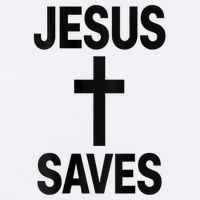 Jesus Saves Christian - Front And Back Design  Sueded Cloud Jersey T-Shirt